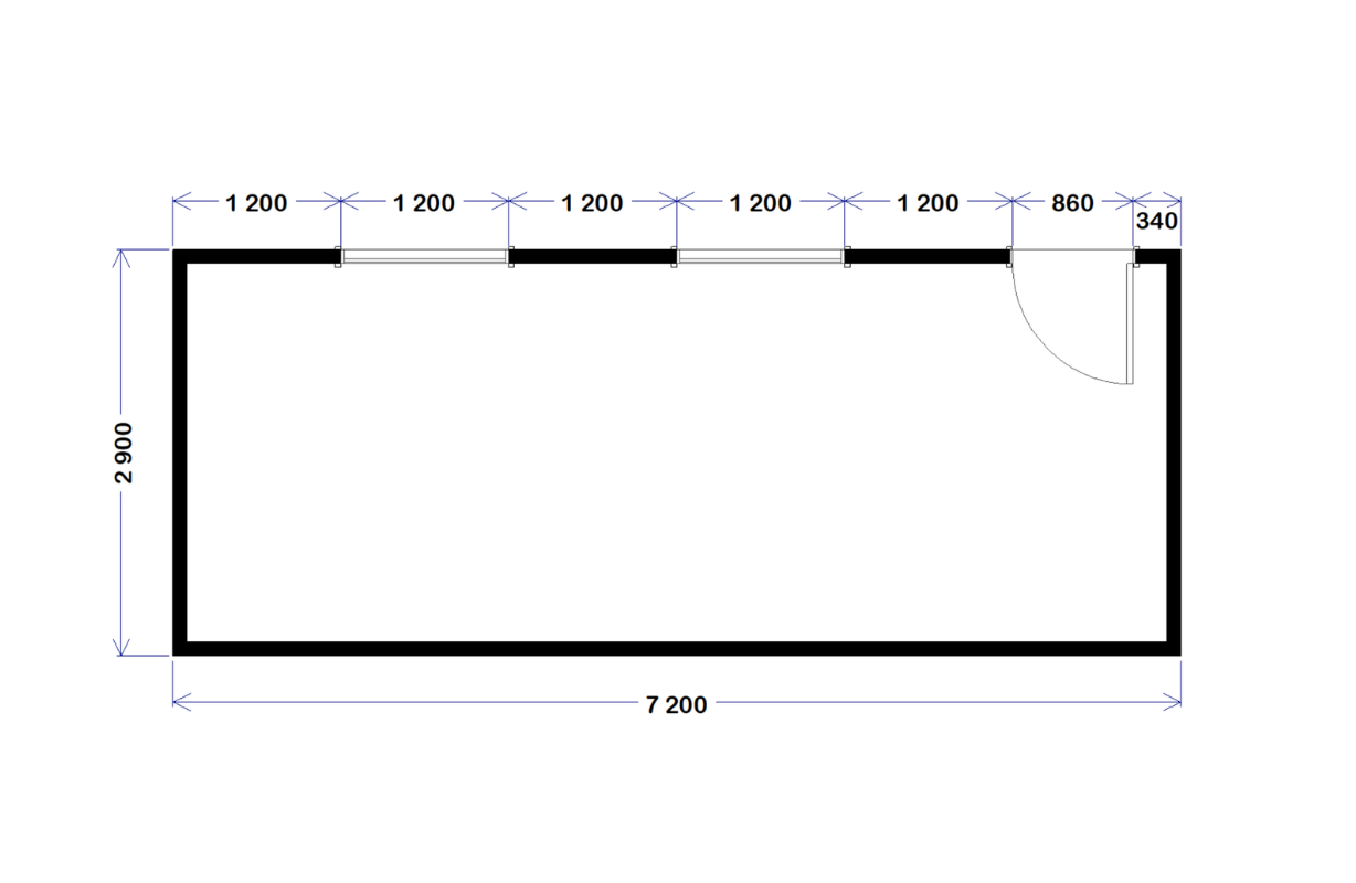 Site Office - 7.2m x 2.9m