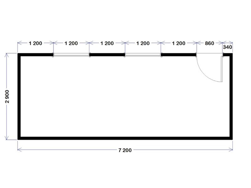 Site Office - 7.2m x 2.9m