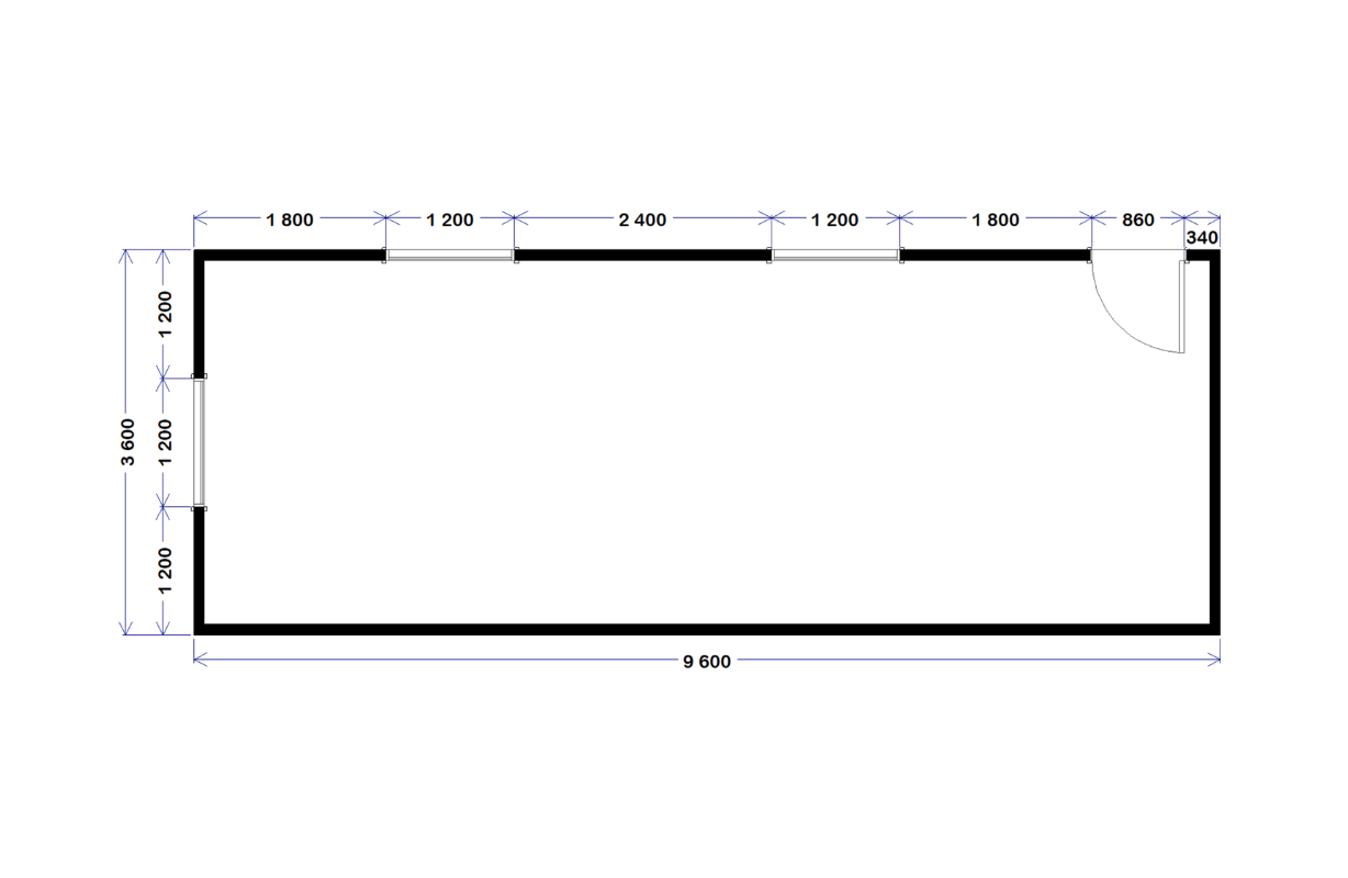 Site Office - 9.6m x 3.6m