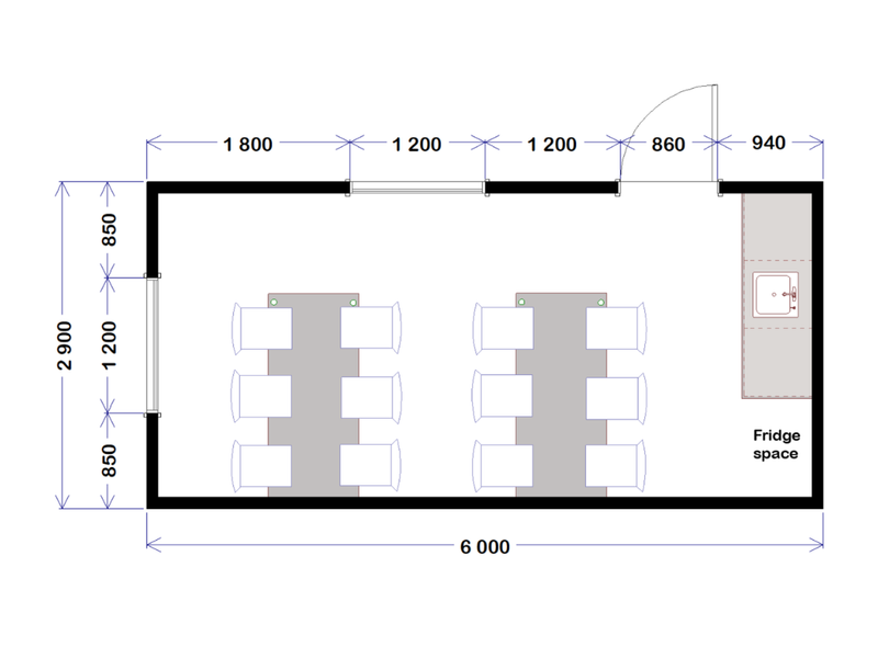 Lunch Room - 6.0m x 2.9m