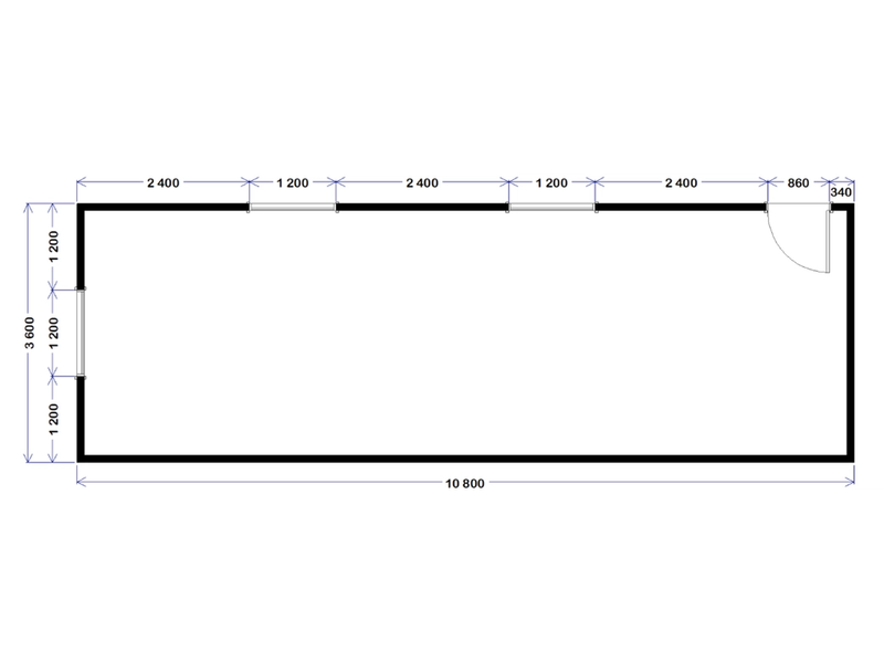 Site Office - 10.8m x 3.6m