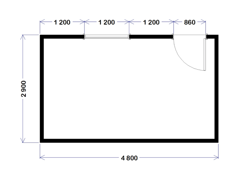 Site Office - 4.8m x 2.9m