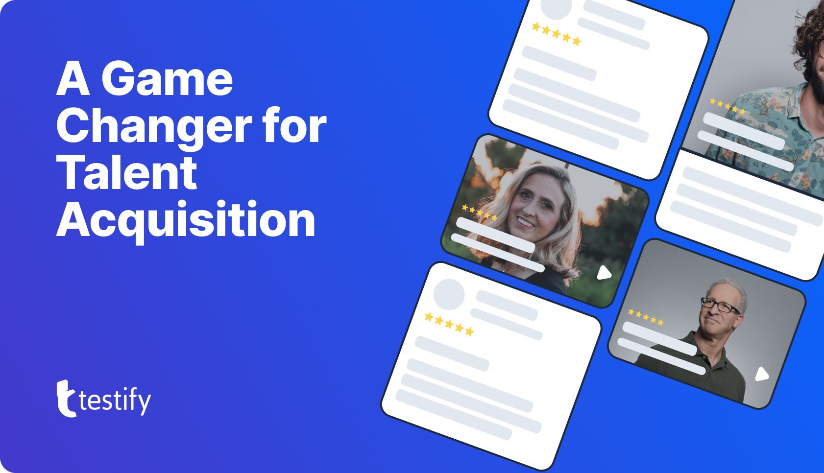 A collection of video and text testimonials for recruiters