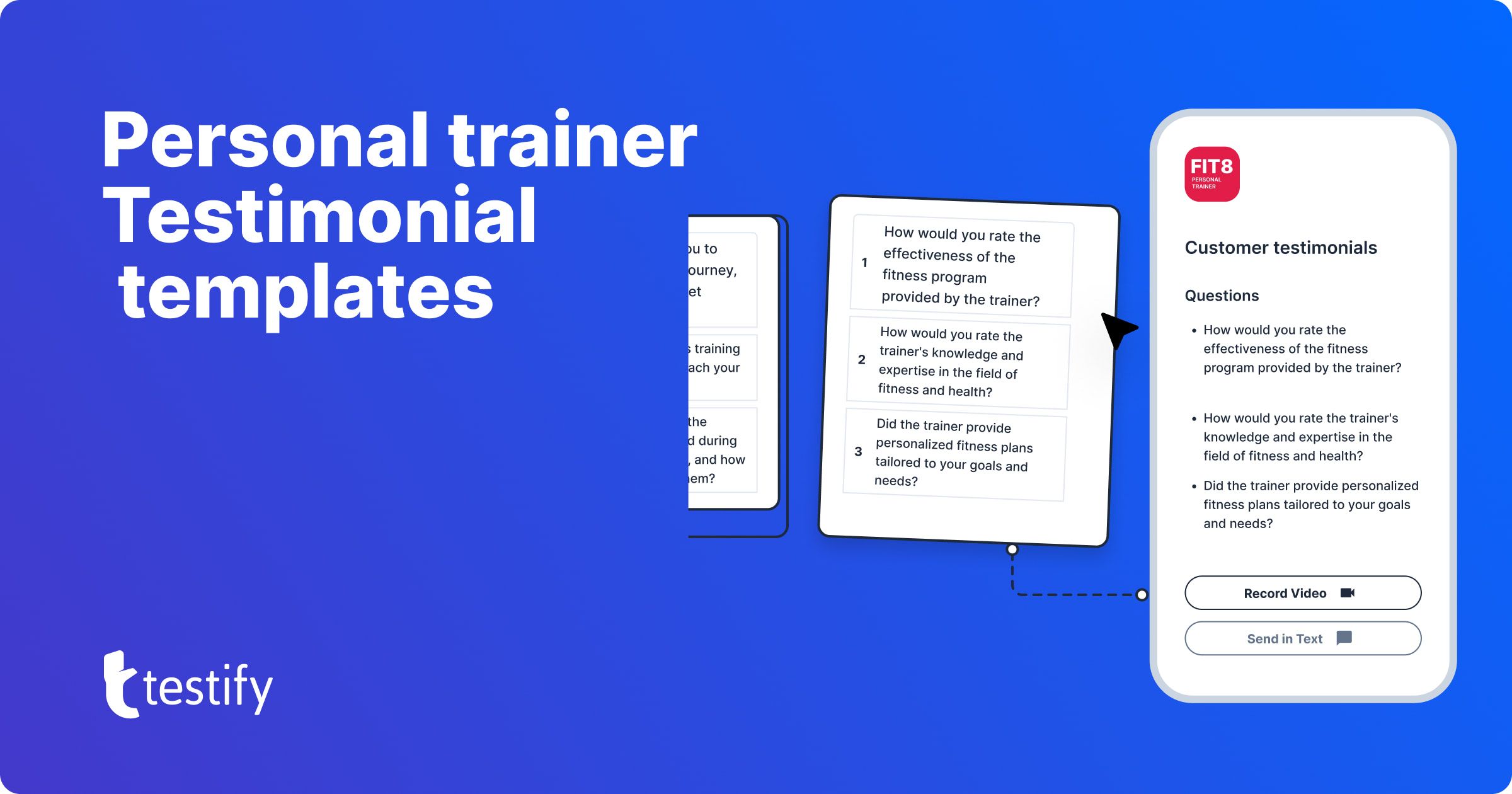 Personal trainer testimonial templates