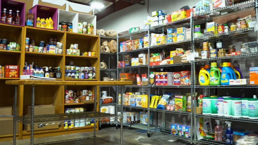 Items on shelves Items on shelves