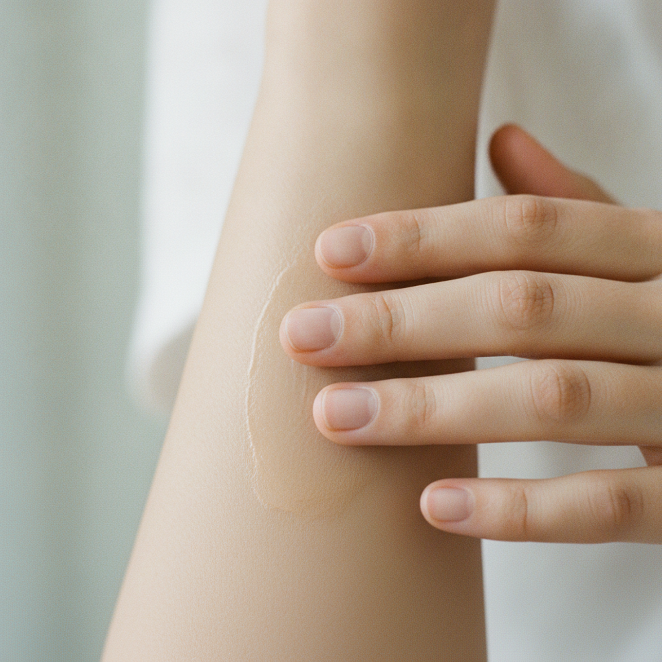 Calm UV protection care mood image for recovering skin