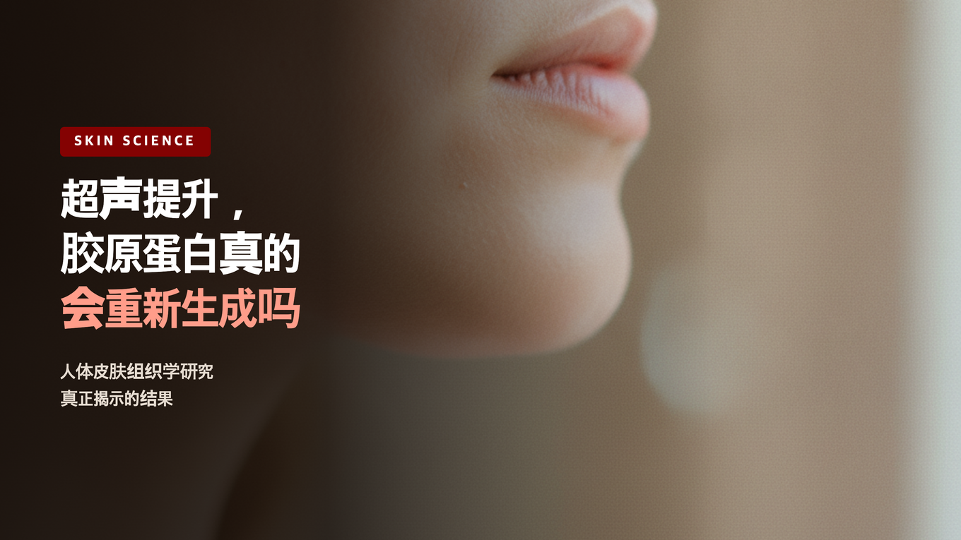 超声提升与胶原蛋白是否真的会重新生成,人体皮肤组织学研究揭示的结果