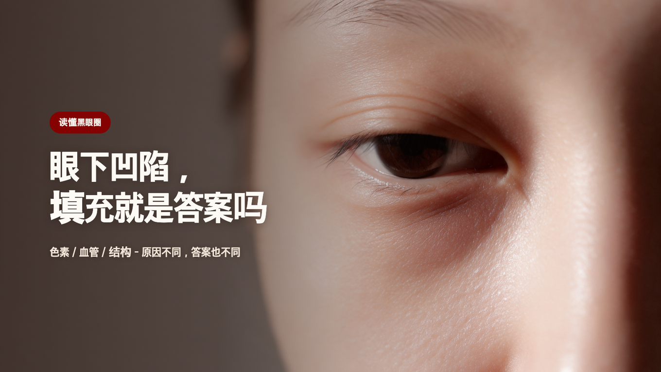眼下凹陷，填充剂是答案吗 - 色素/血管/结构，原因不同答案不同