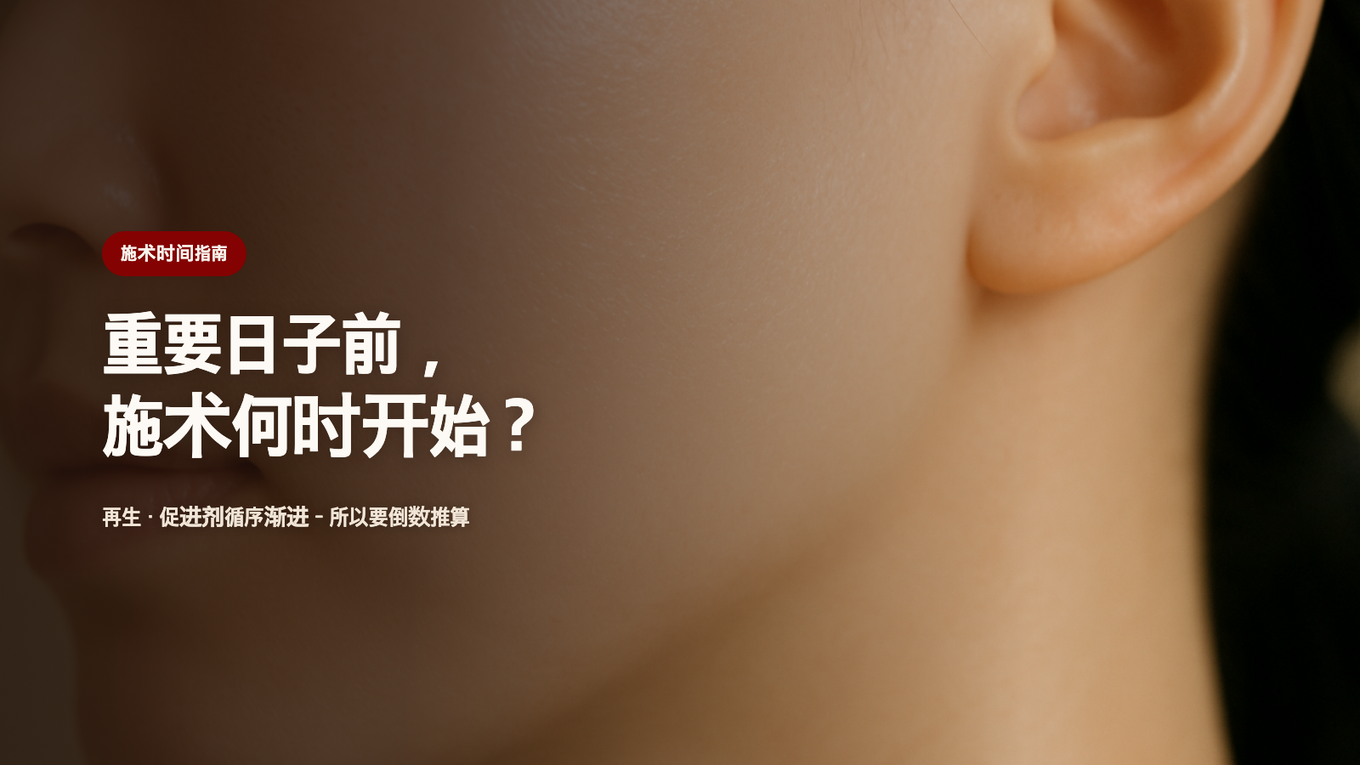 重要日子临近前,皮肤护理该何时开始,倒计时计划