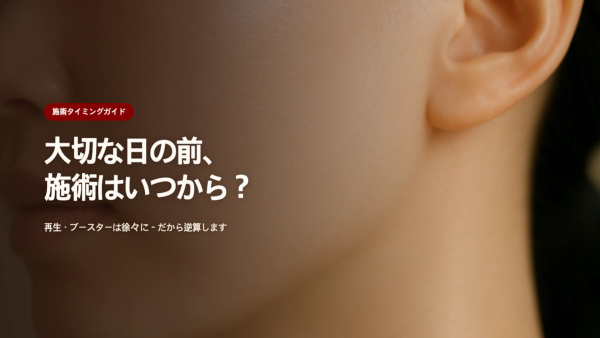 大切な日の前、肌の施術はいつから始める?結婚式・年末に向けた逆算スケジュール