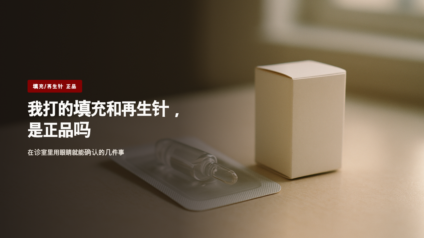 我打的填充和再生针是正品吗 - 在诊室里用眼睛就能确认的几件事