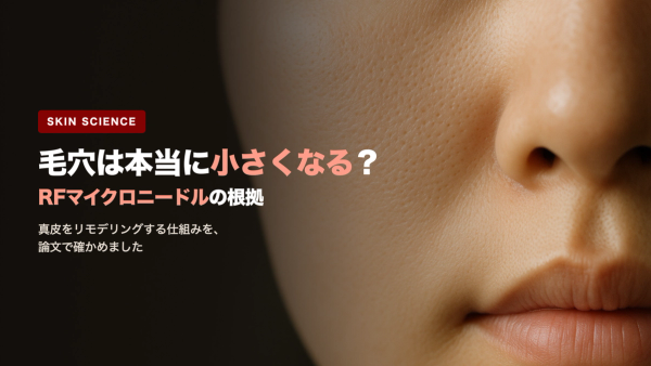 毛穴は本当に小さくなる?RFマイクロニードルが真皮を立て直す根拠を論文で解説