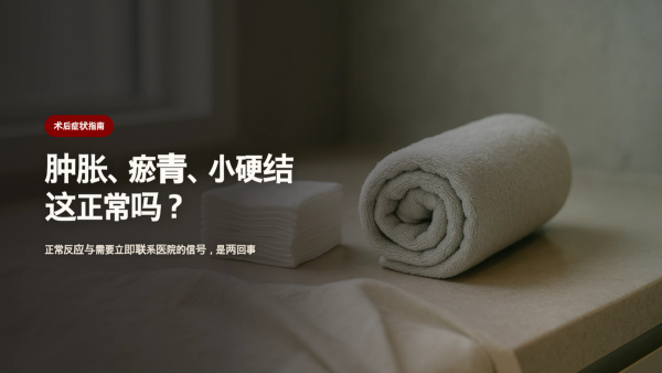 胶原针/水光针后肿胀、瘀青、硬结,哪些正常?这些信号要立即联系医院