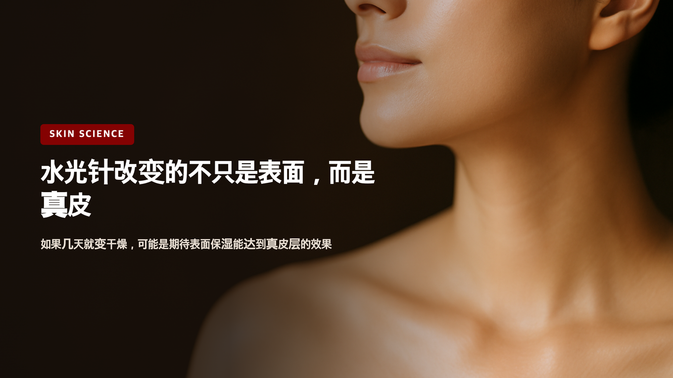 水光是改变真皮 - 内在湿润才能持久