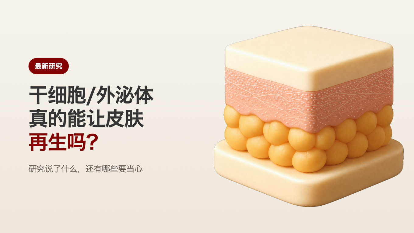 干细胞/外泌体真的能让皮肤再生吗 / 研究说了什么，还有哪些要当心