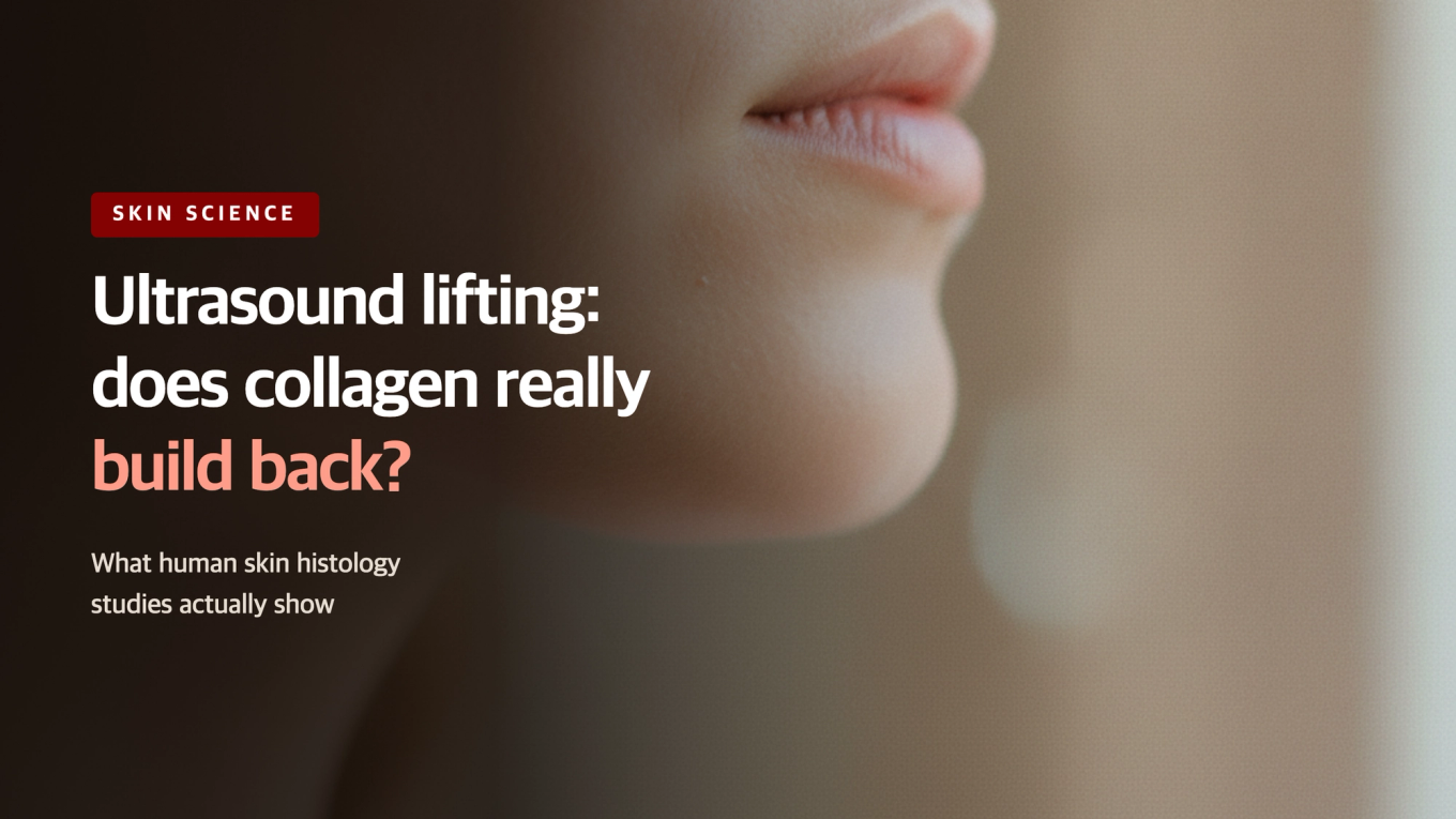 Ultrasound lifting and whether collagen really rebuilds, as shown by human skin histology studies