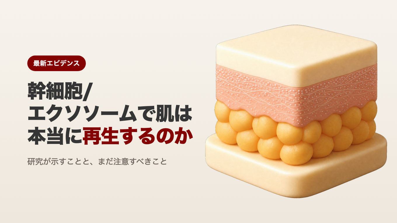 幹細胞/エクソソームで肌は本当に再生するのか / 研究が示すことと、まだ注意すべきこと