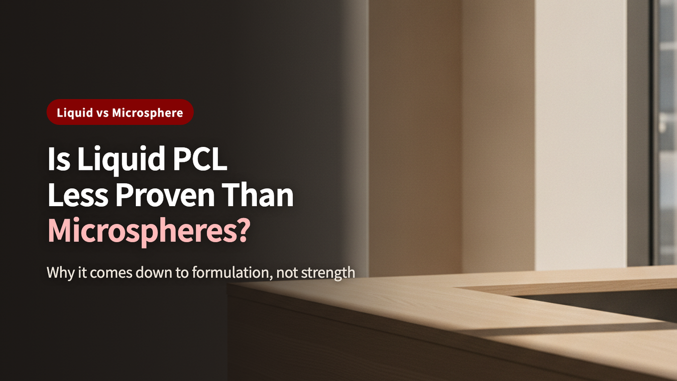 Is liquid PCL less proven than microsphere PCL? Why it comes down to formulation, not strength