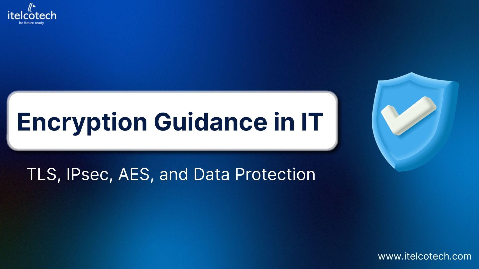 Encryption Guidance in IT: TLS, IPsec, AES, and Data Protection