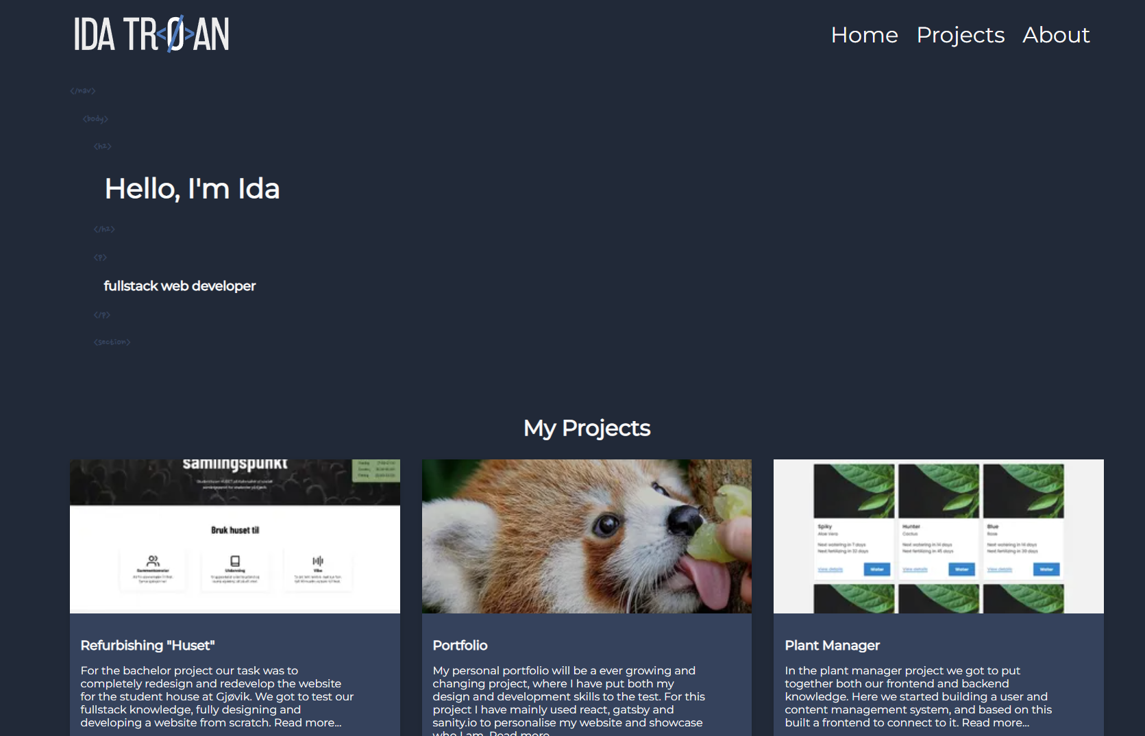 My personal portfolio will be a ever growing and changing project, where I have and will put both my design and development skills to the test. The goal is to showcase who I am and what I know. Read more...