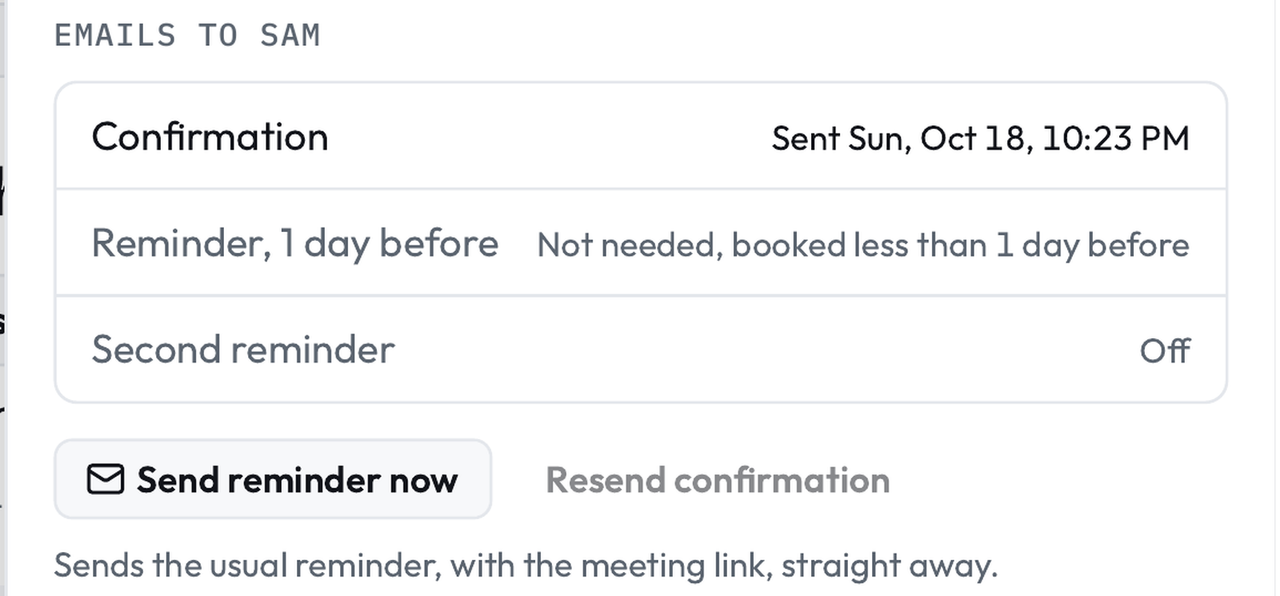Run live sessions without the booking and reminder work