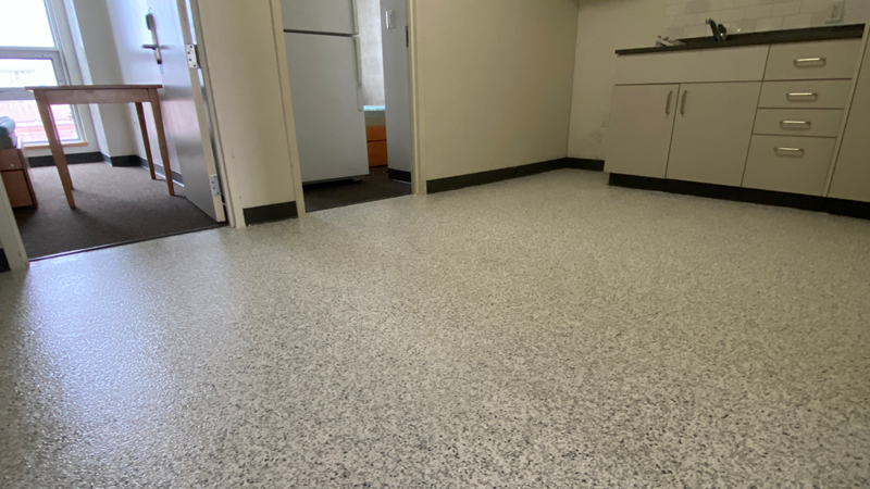 Residential complex epoxy floor