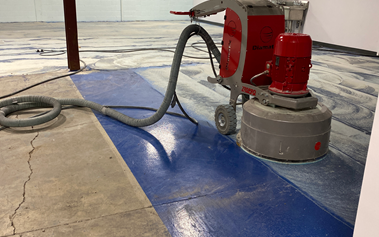 Fixing floor damage in busy foot traffic areas