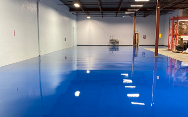 Industrial warehouse epoxy floor