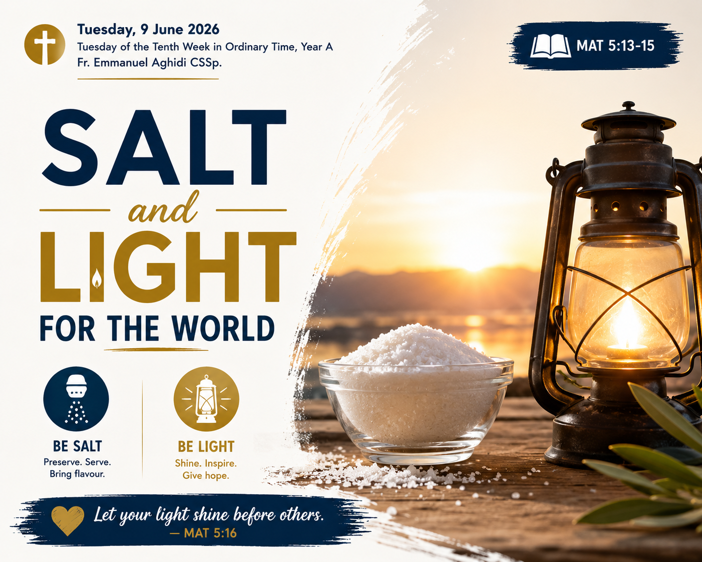 SALT AND LIGHT FOR THE WORLD