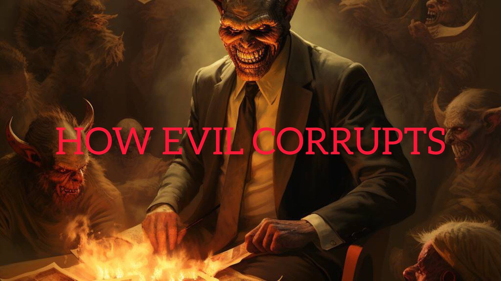 HOW EVIL CORRUPTS, By Fr Oluwafemi Victor Orilua CSSp