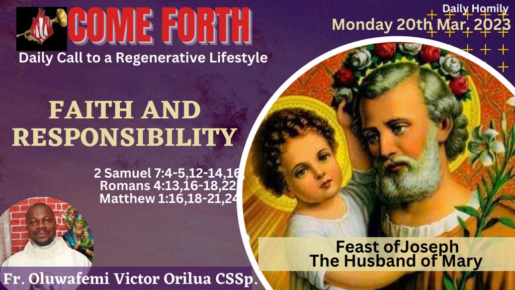 FAITH AND RESPONSIBILITY, Fr Oluwafemi Victor Orilua CSSp