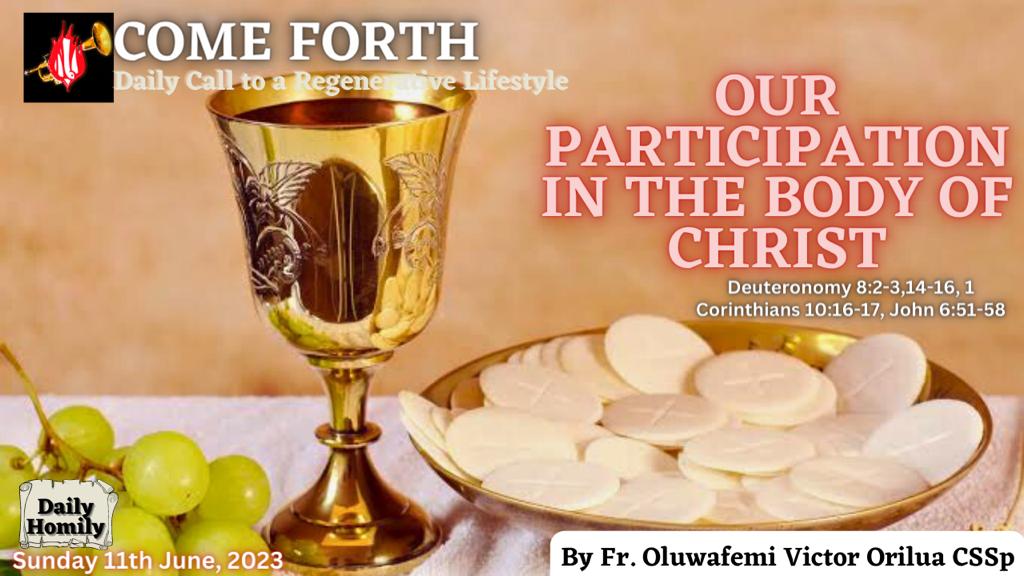 OUR PARTICIPATION IN THE BODY OF CHRIST, By Fr Oluwafemi Victor Orilua CSSp