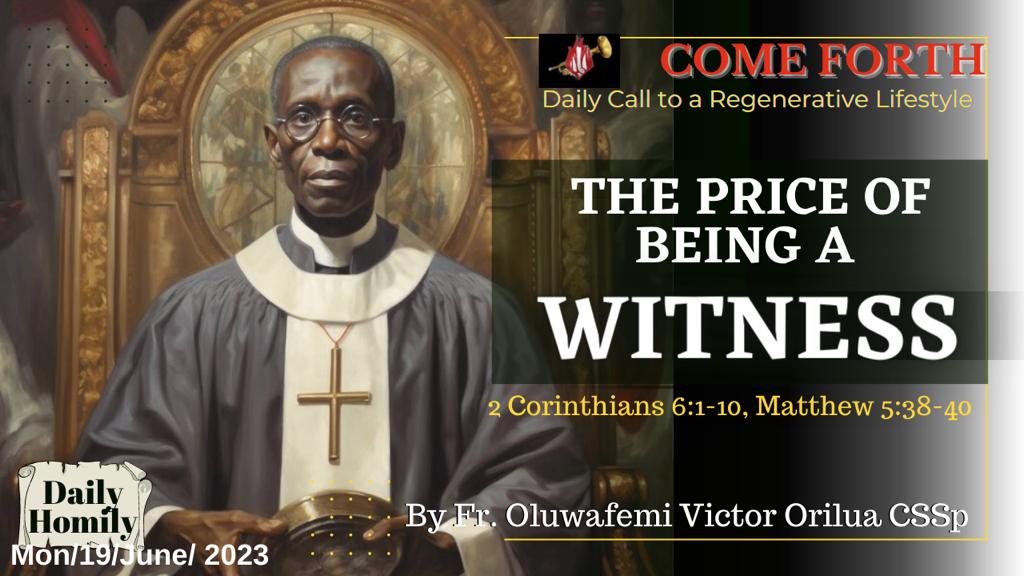 THE PRICE OF BEING A WITNESS, By Fr Oluwafemi Victor Orilua CSSp
