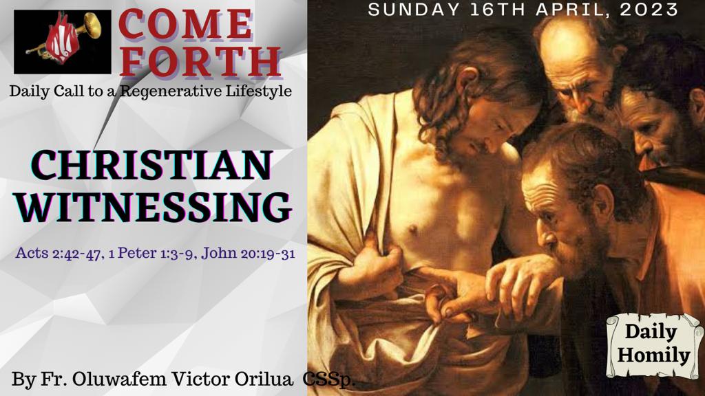 CHRISTIAN WITNESSING, By Fr Oluwafemi Victor Orilua CSSp