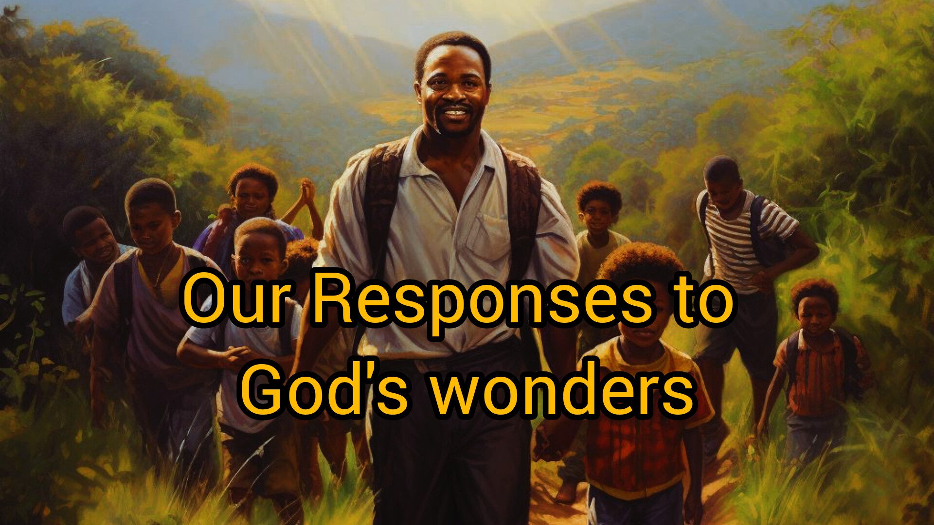 OUR RESPONSES TO GOD’S WONDERS, By Fr Oluwafemi Victor Orilua CSSp