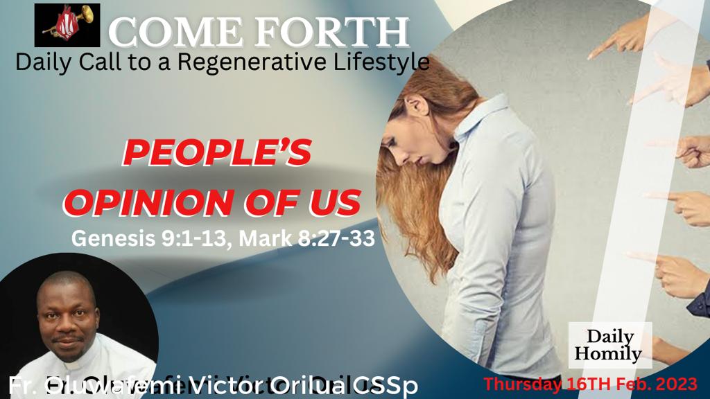 PEOPLE’S OPINION ABOUT US, By Fr Oluwafemi Victor Orilua, CSSp