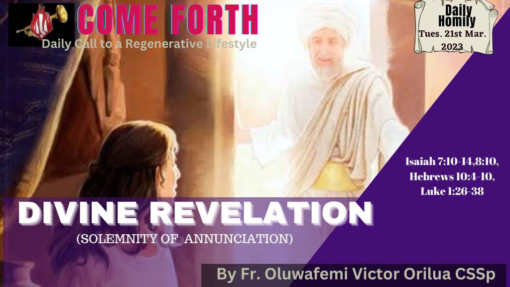 DIVINE REVELATION, By Fr Oluwafemi Victor Orilua CSSp