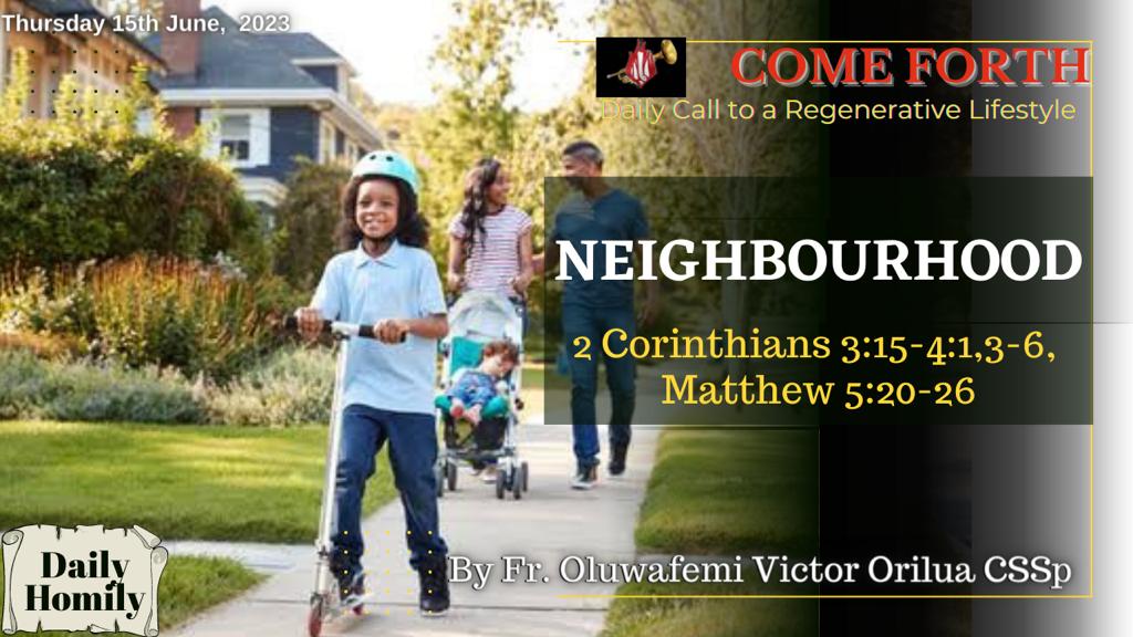 GOD IN OUR  NEIGHBOURHOOD, By fr Oluwafemi Victor Orilua CSSp