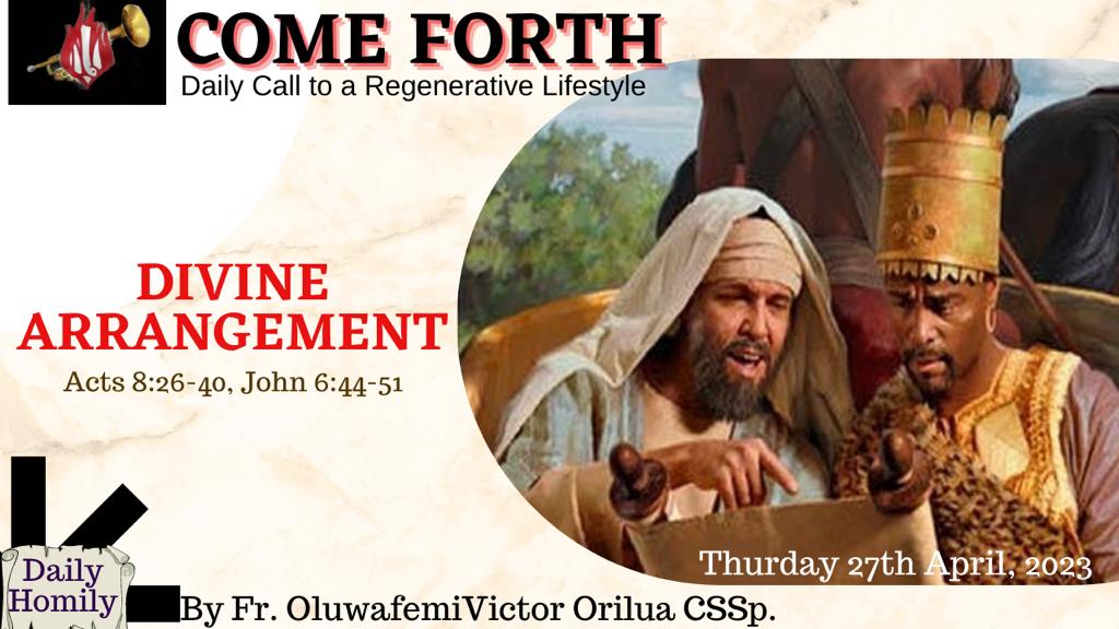 DIVINE ARRANGEMENT, By Fr Oluwafemi Victor Orilua CSSp