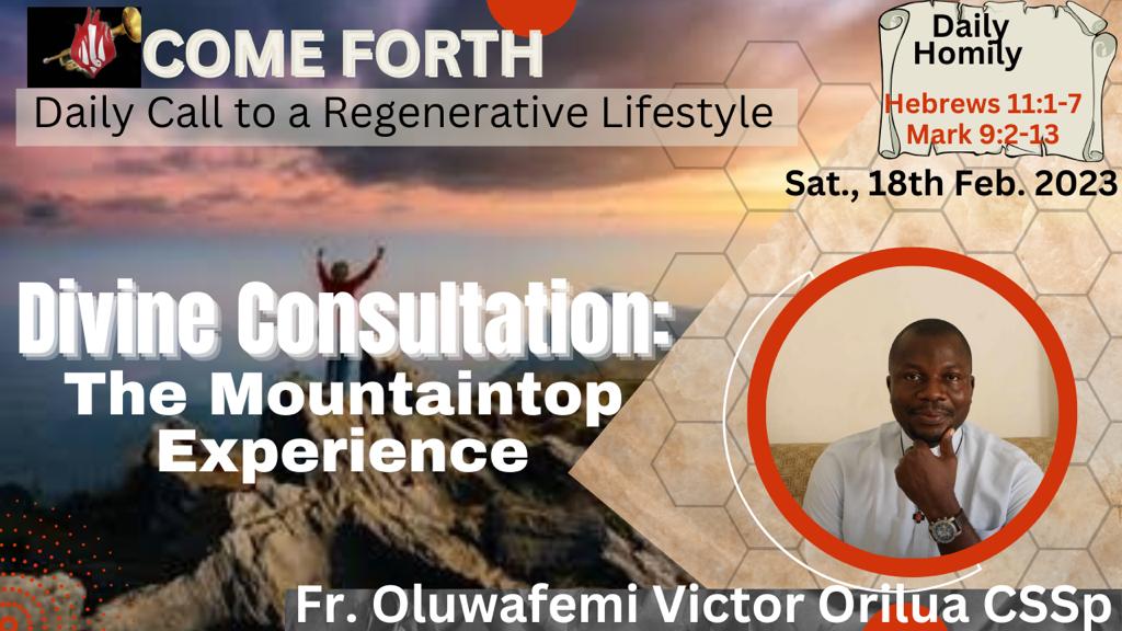 DIVINE CONSULTATION: THE MOUNTAIN EXPERIENCE, by Fr Oluwafemi Victor Orilua, CSSp
