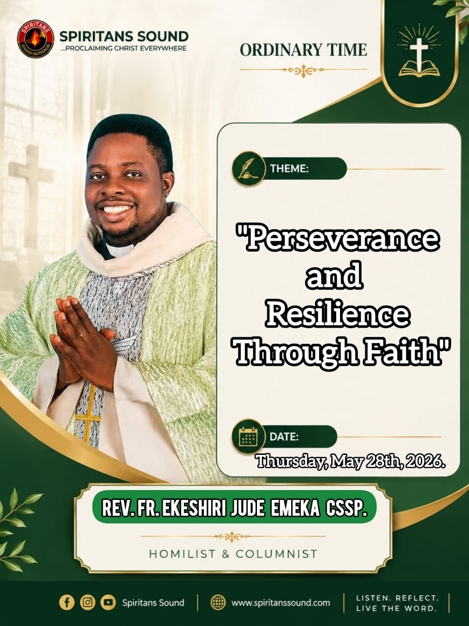 PERSEVERANCE AND RESILIENCE THROUGH FAITH