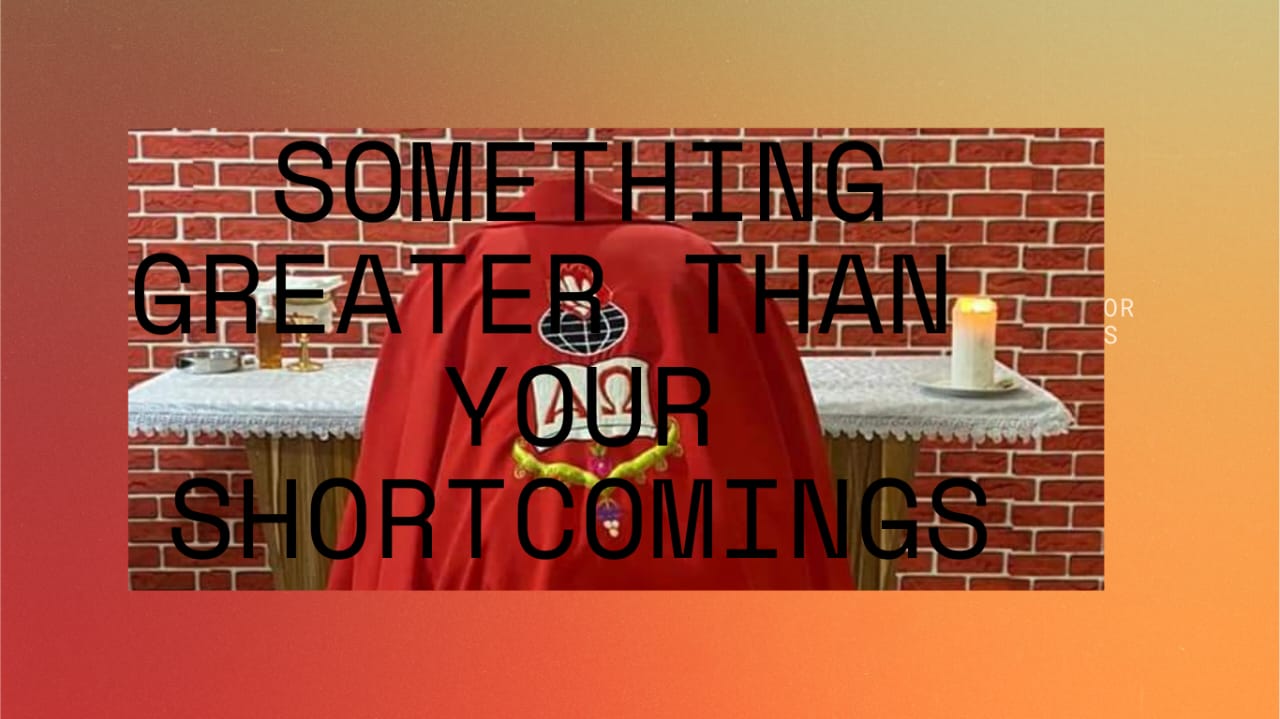 SOMETHING GREATER THAN YOUR SHORTCOMINGS, Fr. Oluwafemi Victor Orilua CSSp.