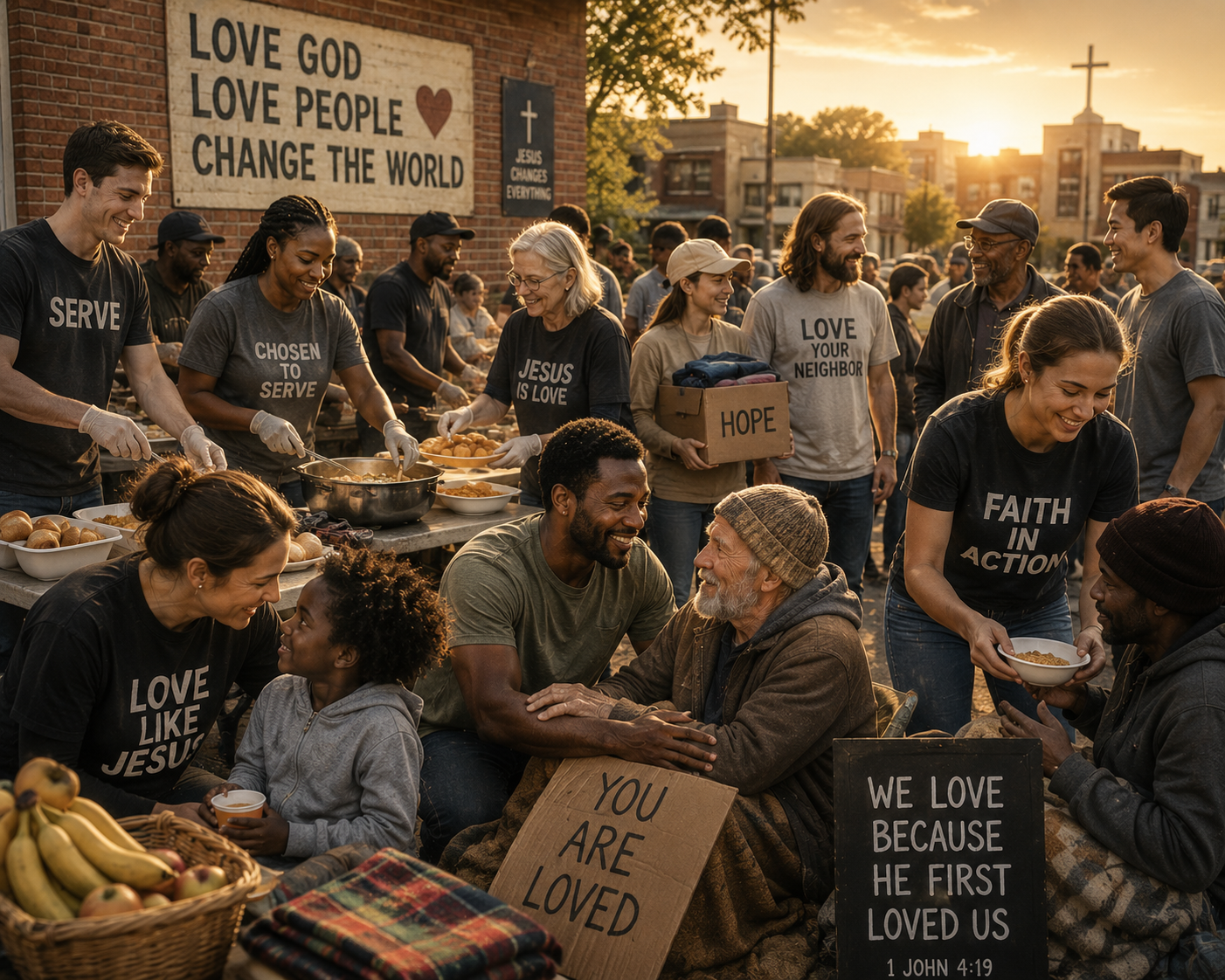 Love builds the community of the faithful