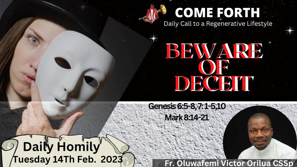 BEWARE OF DECEIT, Fr Oluwafemi Victor orilua, CSSp
