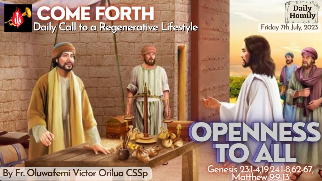 OPENNESS TO ALL, By Fr Oluwafemi Victor Orilua CSSp