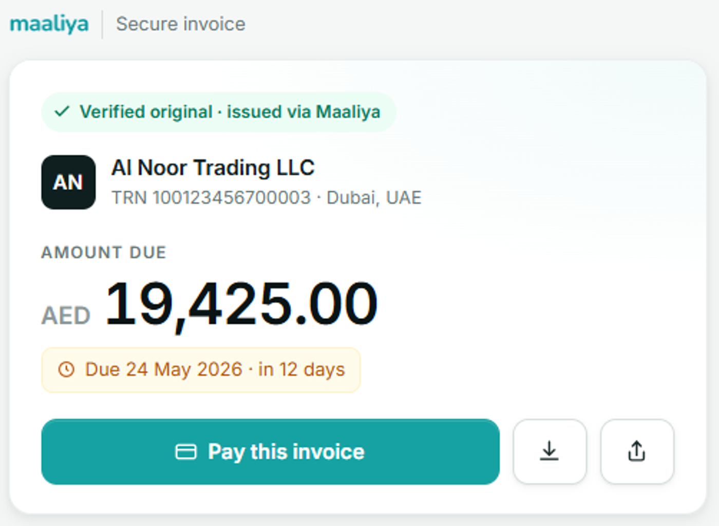 maaliya-invoice-view