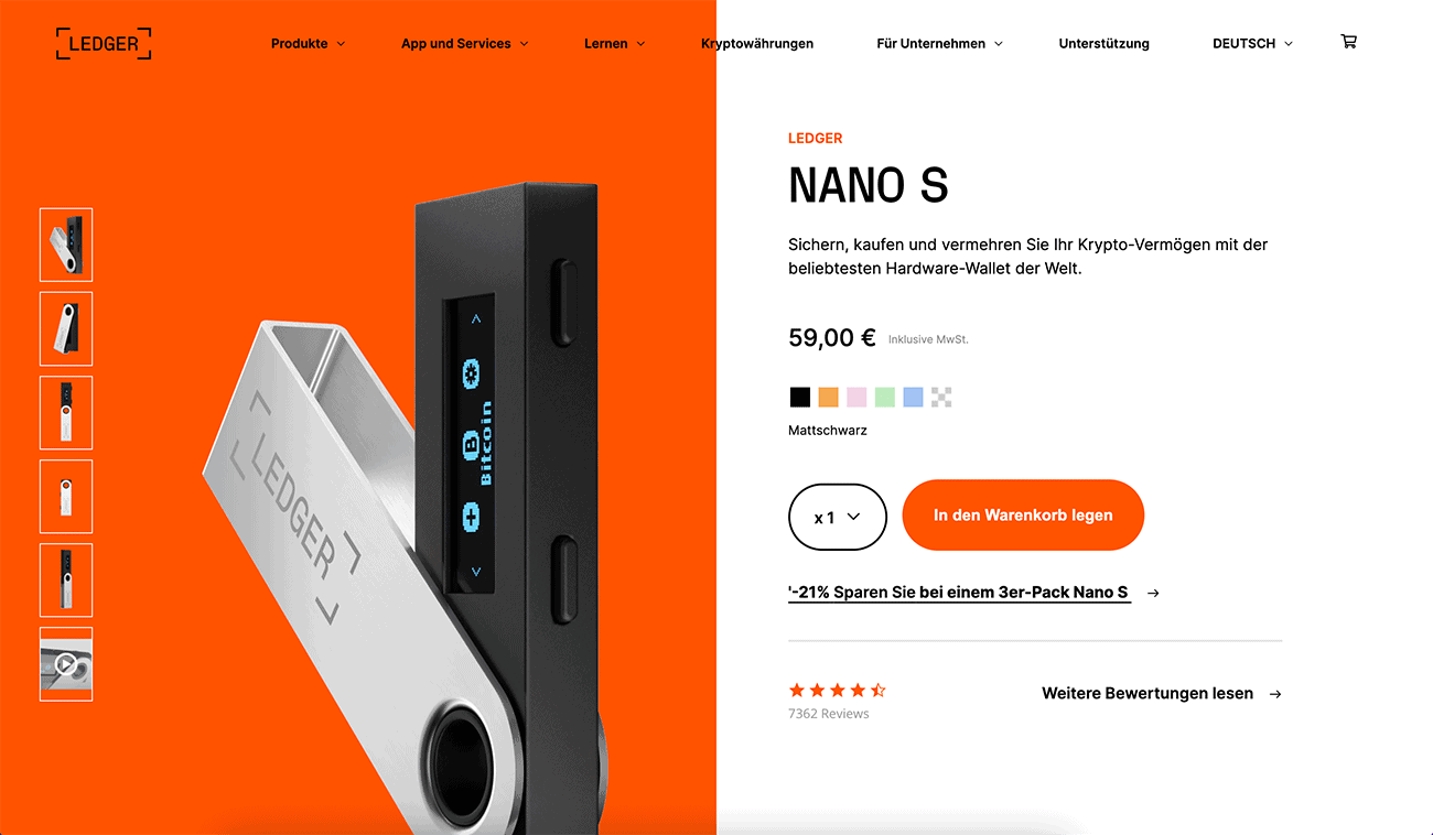 Ledger Nano S Test und Erfahrungen (01/2024)