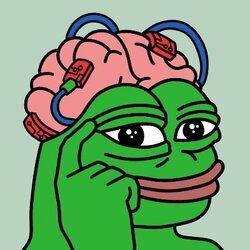 Das Bild zeigt einen Frosch mit freiliegendem Hirn und angeschlossene Elektroden als Symbol des Pepe Unchained Memecoins