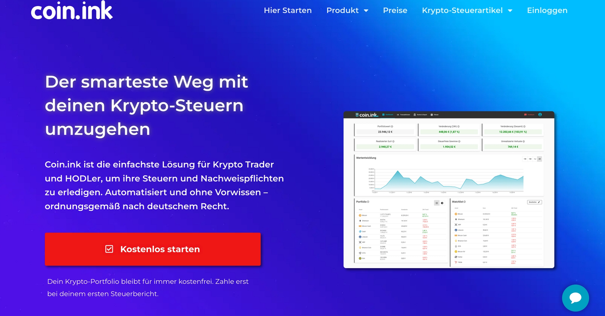 Coin.ink - Test und Erfahrungen (12/2025) | BTC-ECHO