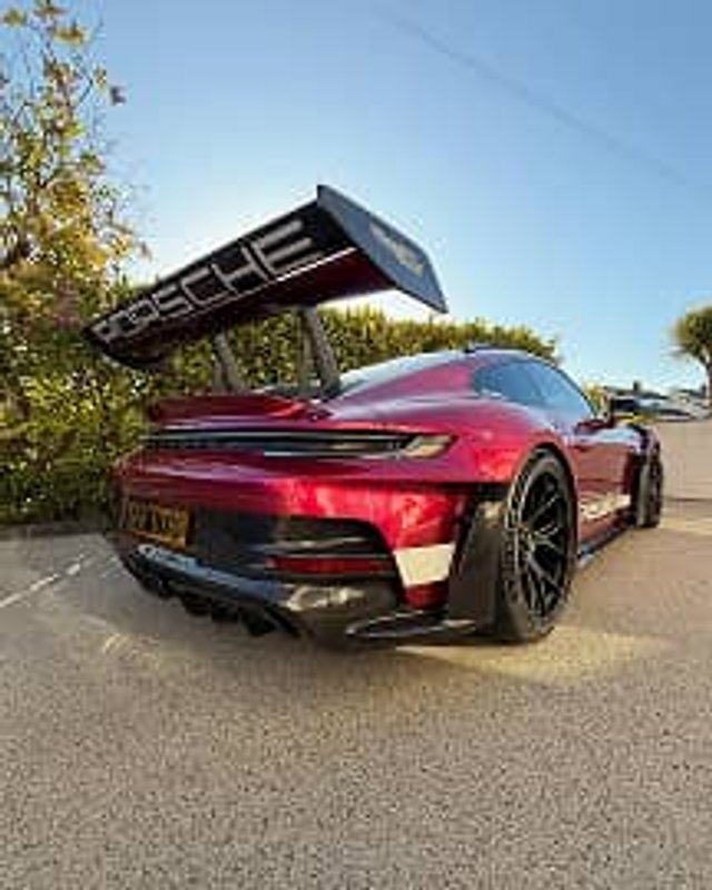 Rear view of a Porsche GT3RS